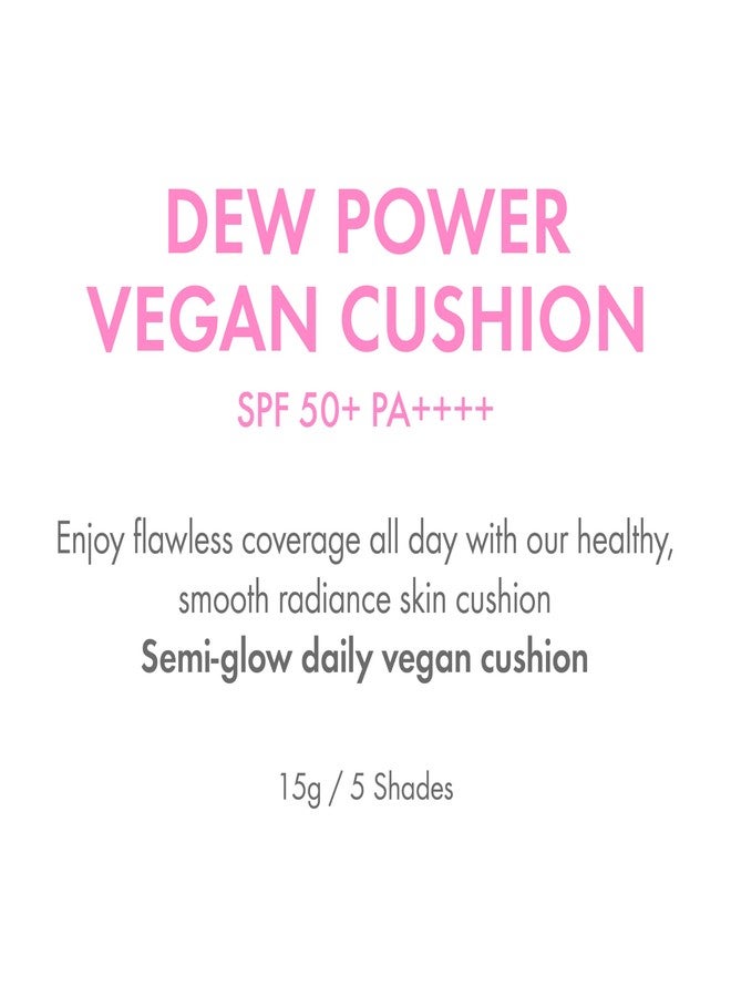 Amuse SEOUL Dew Power Vegan Cushion Foundation (01 PURE) | Dewy, glow, long-lasting, double coverage, clean beauty, lightweight - Image 3